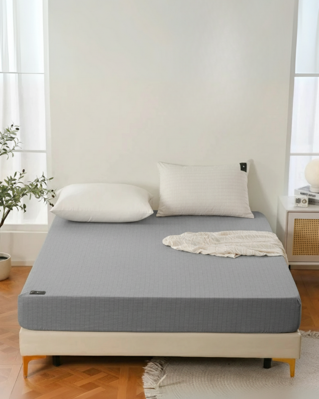 Topraklanma Çarşafı - Çift kişilik yataklar için & Uyurken İyileşin