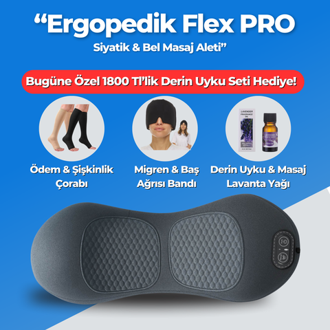Ergopedik FlexPro - 3'ü 1 Arada Masaj Aleti