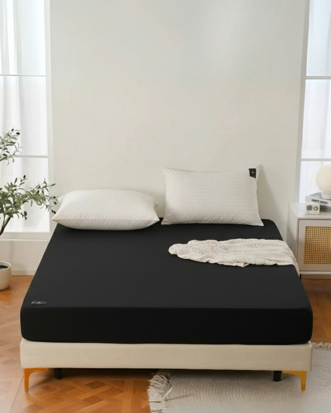 Topraklanma Çarşafı - Çift kişilik yataklar için & Uyurken İyileşin