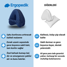 Ergopedik™ Yastık - Sırtı, Dizleri & Siyatiği Rahatlatır